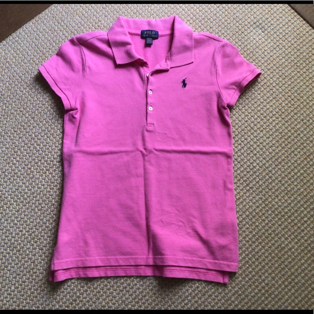 Polo Ralph Lauren Girls Pink Polo Shirt